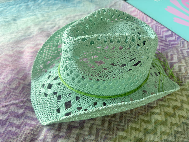 Mint cowboy hat
