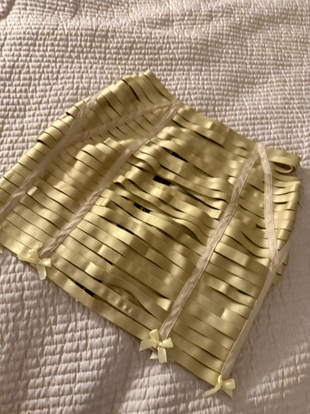 Halter golden skirt