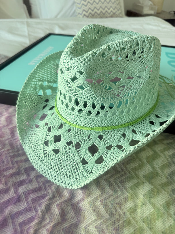 Mint cowboy hat