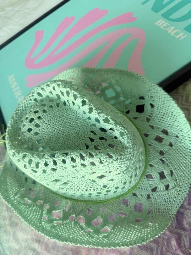 Mint cowboy hat