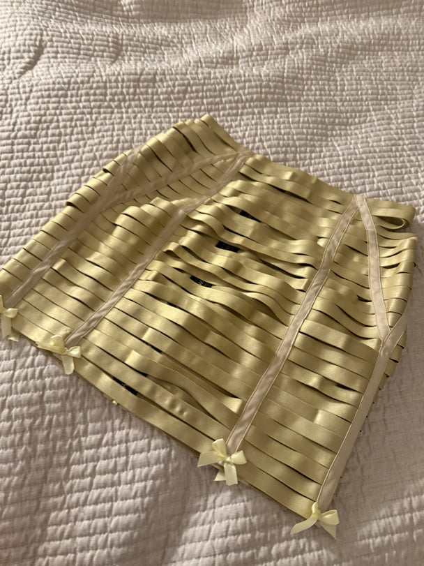 Halter golden skirt